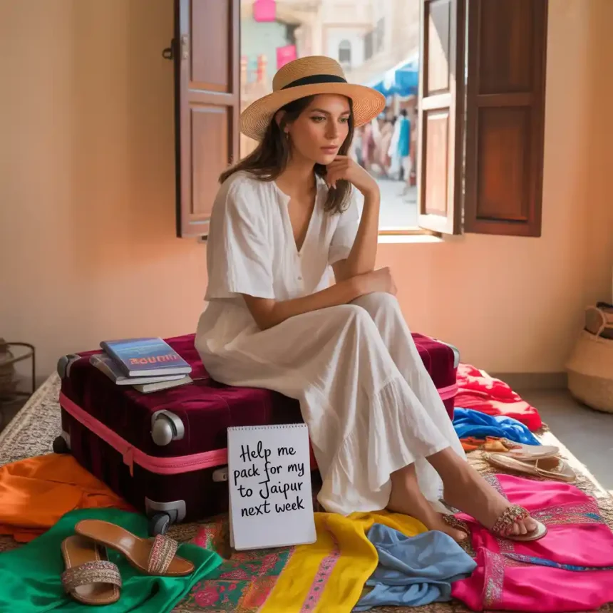 help me pack for my trip to jaipur next week