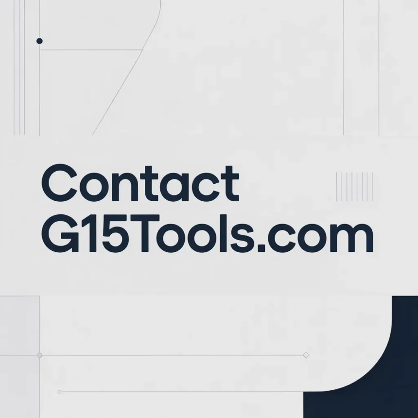 contact g15tools com